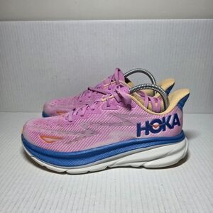 Hoka One One Clifton 9 Pink Running Shoes Sneakers Athletic - Womens Size US 8.5